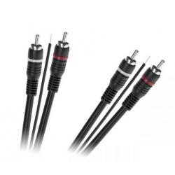 Kabel sygnałowy audio 2 x RCA żyłą sterującą, KPO2687